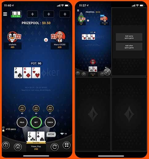 Внешний вид в мобильном приложении