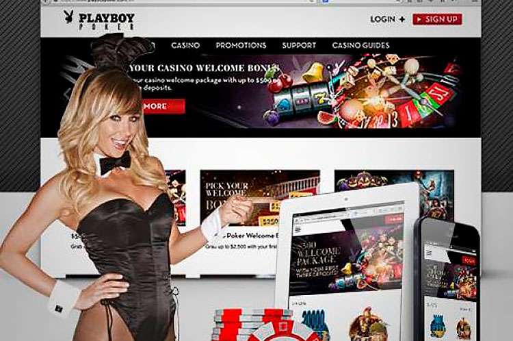 Скриншот официального сайта Playboy Poker